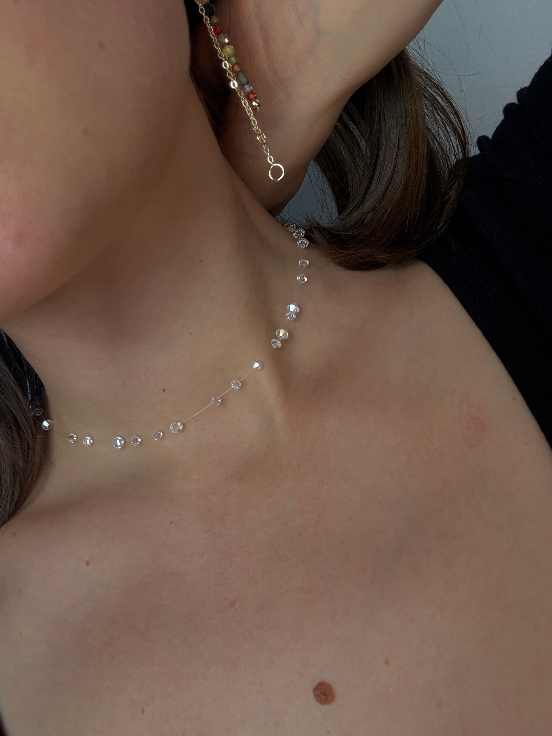 Колье "Слезы бывшего" в одну нить